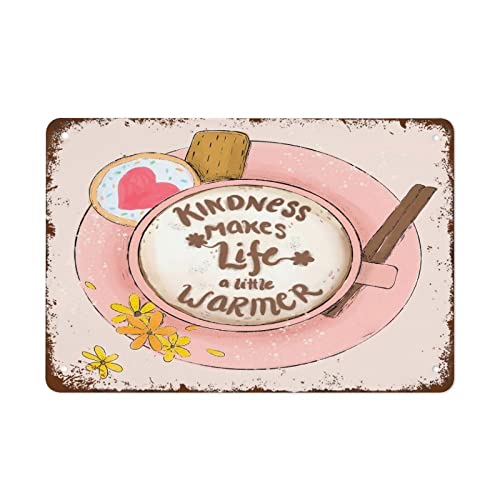 Kunstdruck, Freundlichkeit, inspirierender Spruch, Wandkunstdruck, psychische Gesundheit, niedlicher Druck, Schreibtischdekoration, Heimdekoration, Retro-Metall-Blechschild, Vintage-Aluminiumschild Kunstdruck, Freundlichkeit, inspirierender Spruch, Wandkunstdruck, psychische Gesundheit, niedlicher Druck, Schreibtischdekoration, Heimdekoration, Retro-Metall-Blechschild, Vintage-Aluminiumschild von Authere