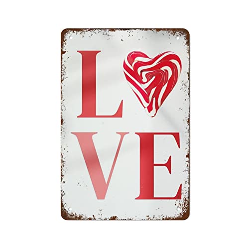 Love Valentine Art Heart Candy Chocolate Print Love White Red Sweet Minimal Gift Card Poster Retro Metal Tin Sign Vintage Aluminum Sign for Home Coffee Wall Decor Gift For Women Men 8x12 Inch Love Valentine Art Heart Candy Chocolate Print Love White Red Sweet Minimal Gift Card Poster Retro Metal Tin Sign Vintage Aluminum Sign for Home Coffee Wall Decor Gift For Women Men 8x12 Inch von Authere