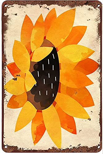 Lustiges Retro-Blechschild Sonnenblume Sommer Wanddekoration Bauernhaus Dekor für Zuhause, Cafés, Büro, Geschäft, Pubs, Club, Schild, 20,3 x 30,5 cm Lustiges Retro-Blechschild Sonnenblume Sommer Wanddekoration Bauernhaus Dekor für Zuhause, Cafés, Büro, Geschäft, Pubs, Club, Schild, 20,3 x 30,5 cm von Authere
