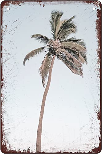 Metall-Blechschild mit Kokospalme, klarer Himmel, Kunst, Sommer, Strand, Poster, Palme, Wandschild, hängende Dekoration, Kunst, antikes Design, tropisch, für Garten, Zuhause, Terrasse, 20,3 x 14,9 cm Metall-Blechschild mit Kokospalme, klarer Himmel, Kunst, Sommer, Strand, Poster, Palme, Wandschild, hängende Dekoration, Kunst, antikes Design, tropisch, für Garten, Zuhause, Terrasse, 20,3 x 14,9 cm von Authere