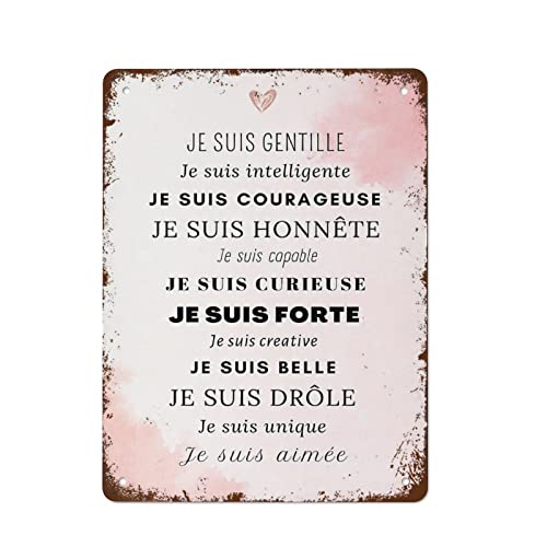 Poster Motivation Positive Phrases Kompliment Baby Mädchen Kind Dekoration Wandposter Schlafzimmer Wohnzimmer anpassbare Affirmationen Lustiges Vintage Metall-Blechschild für Zuhause, Kaffee, Geschenk Poster Motivation Positive Phrases Kompliment Baby Mädchen Kind Dekoration Wandposter Schlafzimmer Wohnzimmer anpassbare Affirmationen Lustiges Vintage Metall-Blechschild für Zuhause, Kaffee, Geschenk von Authere