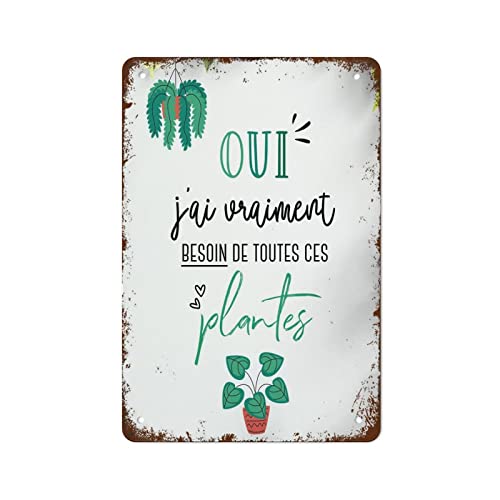 Poster für Pflanzenliebhaber, verrückte Pflanzendame, lustiges Vintage-Metall-Blechschild für Schlafzimmer, Wohnzimmer, Küche, Hof, Garten, Wanddekoration, Geschenk für drinnen und draußen, Geschenk Poster für Pflanzenliebhaber, verrückte Pflanzendame, lustiges Vintage-Metall-Blechschild für Schlafzimmer, Wohnzimmer, Küche, Hof, Garten, Wanddekoration, Geschenk für drinnen und draußen, Geschenk von Authere