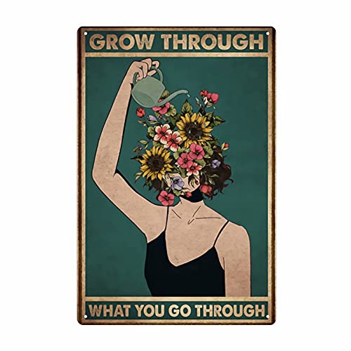 Retro Vintage Blechschild Mädchen Blumen Kunst Retro Poster Badezimmer Schlafzimmer Zuhause Bar Club Cafe Wandbehang Wanddekoration Geschenk für Männer Frauen 20,3 x 14,9 cm Plakette Blechschild Retro Vintage Blechschild Mädchen Blumen Kunst Retro Poster Badezimmer Schlafzimmer Zuhause Bar Club Cafe Wandbehang Wanddekoration Geschenk für Männer Frauen 20,3 x 14,9 cm Plakette Blechschild von Authere