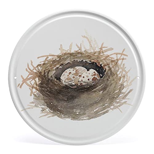 Runde Metallschilder, Nest mit Eiern, Vogelnest, Vogelschilder, rundes Metallblechschild, lustige Outdoor-Wanddekoration für Zuhause, Küche, Scheune, Bauernhof, Zubehör, Dekoration, Geschenke für Runde Metallschilder, Nest mit Eiern, Vogelnest, Vogelschilder, rundes Metallblechschild, lustige Outdoor-Wanddekoration für Zuhause, Küche, Scheune, Bauernhof, Zubehör, Dekoration, Geschenke für von Authere