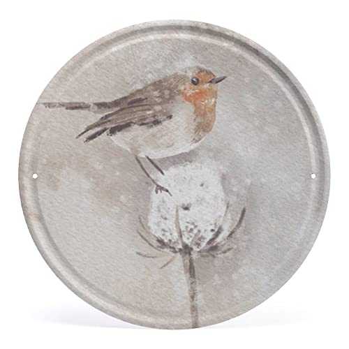 Rundes Metall-Blechschild, Wintervogel, Vintage-Blechschild, lustiger Vogel, Metallschild, Retro-Kunst, Zuhause, Bar, Restaurant, Garage, Café, Gasladen, Wanddekoration, Metallschild, Geschenke für Rundes Metall-Blechschild, Wintervogel, Vintage-Blechschild, lustiger Vogel, Metallschild, Retro-Kunst, Zuhause, Bar, Restaurant, Garage, Café, Gasladen, Wanddekoration, Metallschild, Geschenke für von Authere