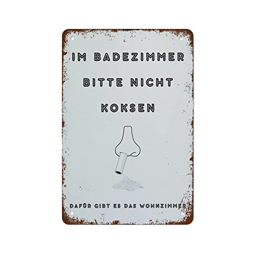 WC-Druck, WC-Dekoration, Poster, lustiges Vintage-Metall-Blechschild für Schlafzimmer, Wohnzimmer, Küche, Hof, Garten, Wanddekoration, Geschenk für drinnen und draußen, Geschenk für Damen und Herren WC-Druck, WC-Dekoration, Poster, lustiges Vintage-Metall-Blechschild für Schlafzimmer, Wohnzimmer, Küche, Hof, Garten, Wanddekoration, Geschenk für drinnen und draußen, Geschenk für Damen und Herren von Authere