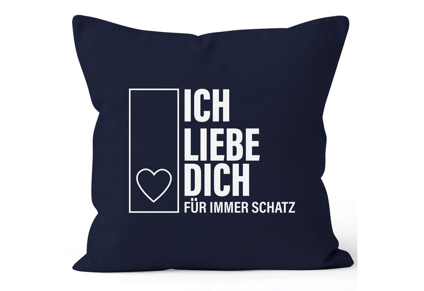 Autiga Dekokissen Ich Liebe Dich Geschenk-Kissenbezug für immer Schatz Autiga® von Autiga