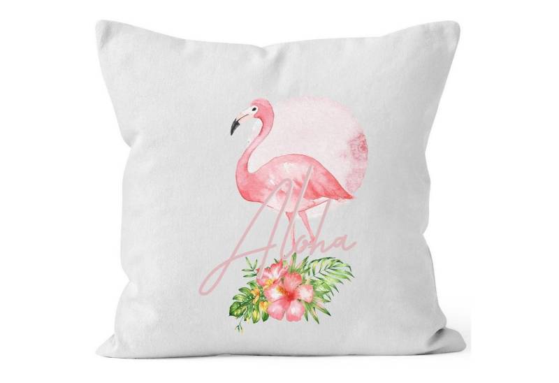 Autiga Dekokissen Kissenbezug Flamingo Aloha Tropical Summer Jungle Paradise Hummingbird Kissen-Hülle Deko-Kissen quadratisch Baumwolle Autiga® von Autiga