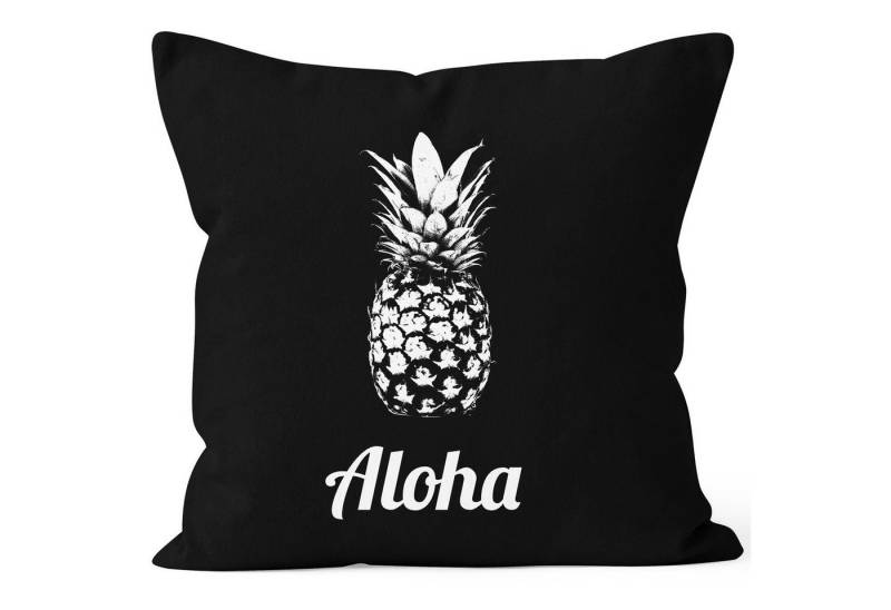 Autiga Dekokissen Kissenbezug Kissen-Hülle Aloha Ananans Pineapple 40x40 Baumwolle Autiga® von Autiga