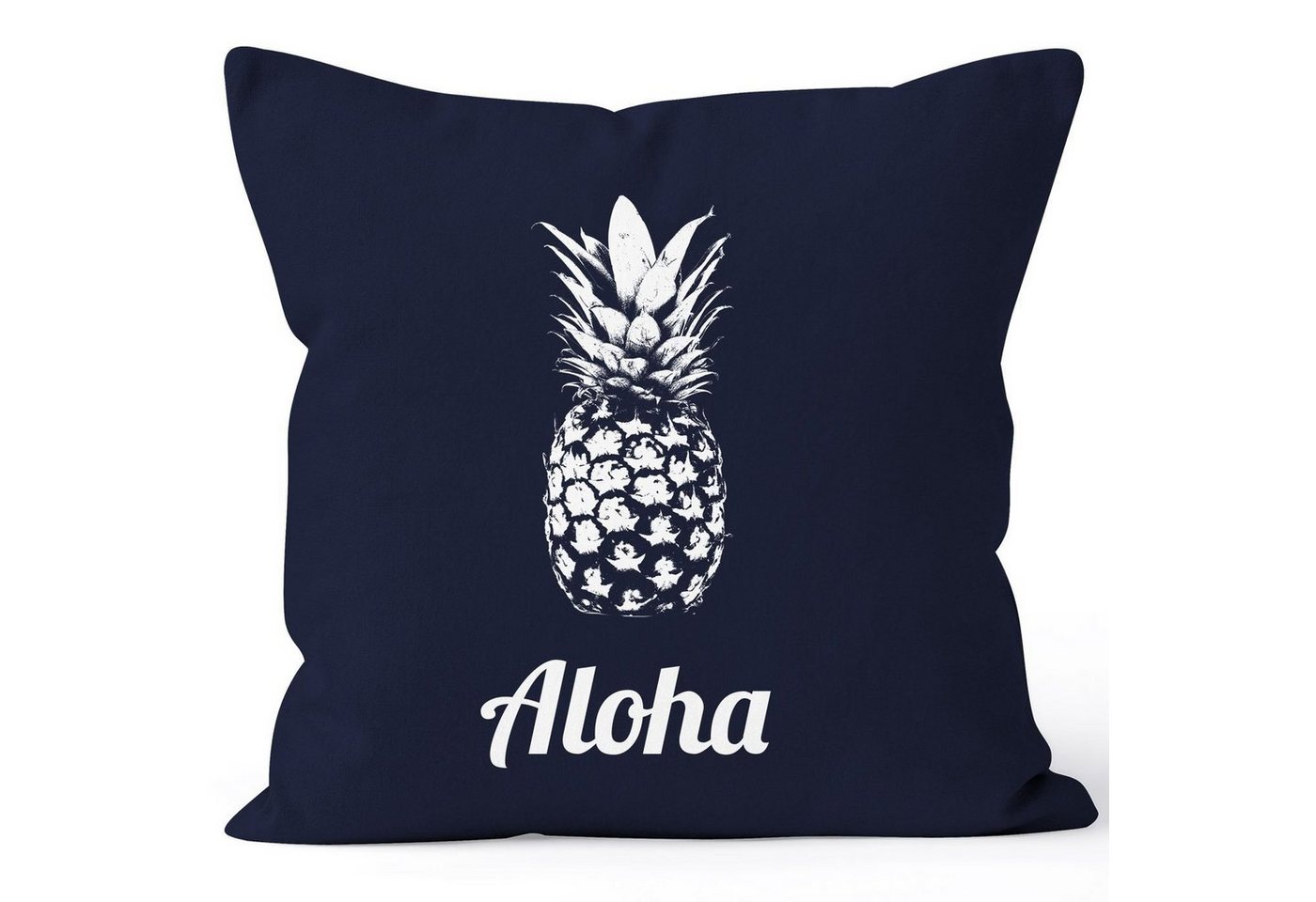 Autiga Dekokissen Kissenbezug Kissen-Hülle Aloha Ananans Pineapple 40x40 Baumwolle Autiga® von Autiga