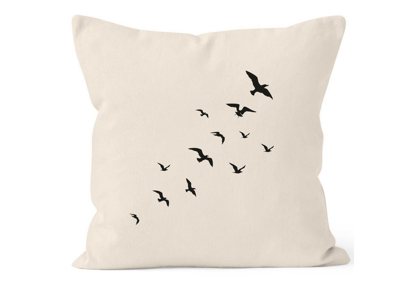 Autiga Dekokissen Kissenbezug Vögel Birds Fly Kissen-Hülle Deko-Kissen 40x40 Baumwolle Autiga® von Autiga