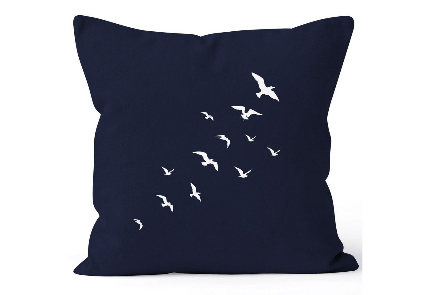 Autiga Dekokissen Kissenbezug Vögel Birds Fly Kissen-Hülle Deko-Kissen 40x40 Baumwolle Autiga® von Autiga