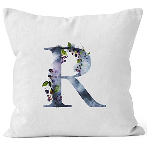Autiga Kissenbezug Buchstaben-Kissen R Buchstabe Alphabet Monogramm Anfangsbuchstaben Watercolor gezeichnet Kissen-Hülle weiß 40cm x 40cm Autiga Kissenbezug Buchstaben-Kissen R Buchstabe Alphabet Monogramm Anfangsbuchstaben Watercolor gezeichnet Kissen-Hülle weiß 40cm x 40cm von Autiga