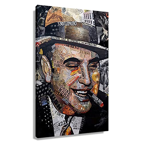 Autlry Al Capone Poster Wandkunst Mafia Gangster Leinwand Mob Gemälde Druck Dekor Amerikanischer öffentlicher Feind Moderne Kunst für Wohnzimmer Gerahmte Größe 40 x 60 cm von Autlry