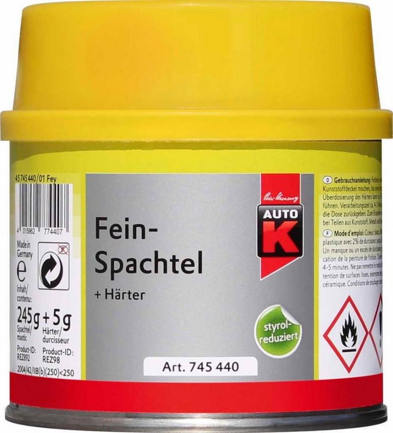 Auto-K Breitspachtel Auto-K Feinspachtel + Härter 250g von Auto-K