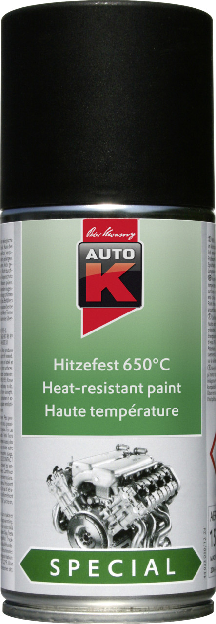 Auto-K Lack Hitzefest 650°C Special schwarz 150ml von Auto-K