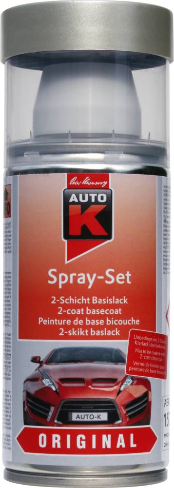 Auto-K Spray-Set VW Audi LB7Z 150ml satinsilber metallic von Auto-K