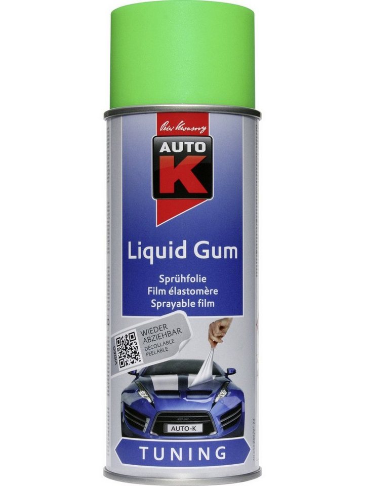 Auto-K Sprühfarbe Auto-K Sprühfolie Liquid Gum Tuning neongrün 400ml von Auto-K