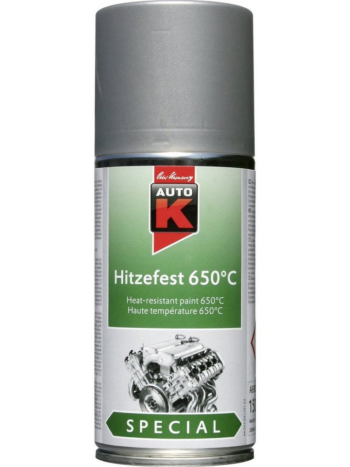 Auto-K Sprühlack Auto-K Hitzefest 650°C Special silber 150ml von Auto-K
