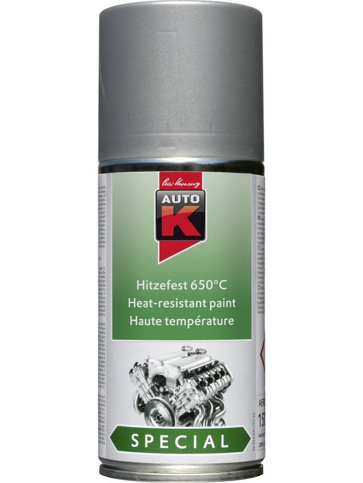 Auto-K Sprühlack Auto-K Hitzefest 650°C Special silber 150ml von Auto-K