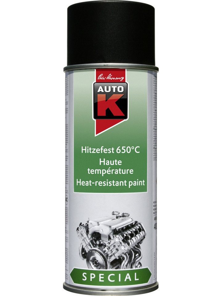 Auto-K Sprühlack Auto-K Hitzefest bis 650°C Special schwarz 400ml von Auto-K