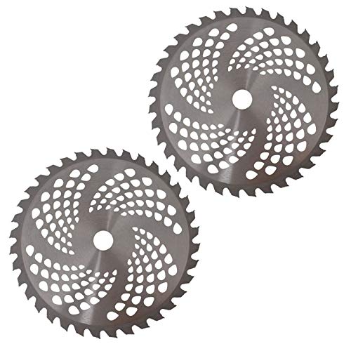 Autoparts 22,9 cm x 36T Hartmetall-Freischneider-Klinge Trimmer Ersatz für Cutter Trimmer Unkrautfresser (2er-Pack) von Auto parts