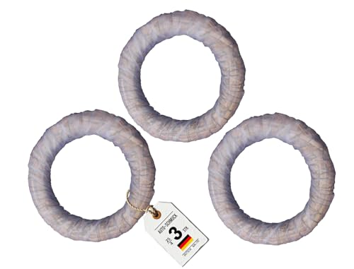 Auto-SCHMUCK® Strohkranz mit Organza für die Dekoration (3, 25/4 cm) von Auto-schmuck so einfach so kreativ