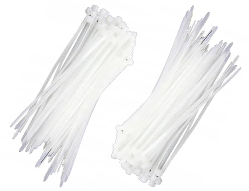 Auto-schmuck 200 Stück Kabelbinder UV Beständig Temperaturbeständig, chemische resistenz (transparent, 100 x 2,5 mm) von Auto-schmuck so einfach so kreativ