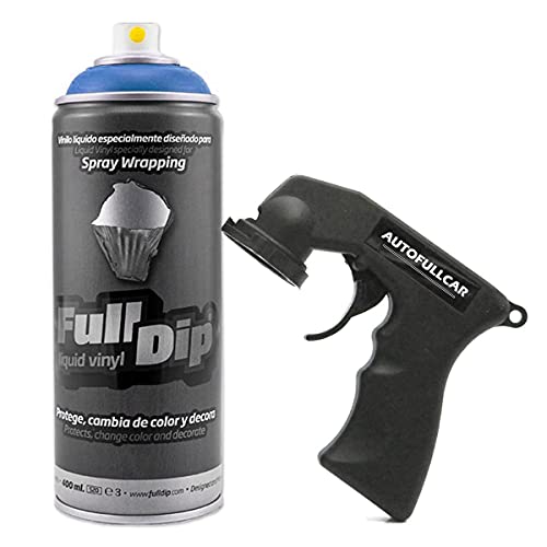 Full Dip Flüssigvinyl-Spray 400 ml mit Adapter (Blau Metallic) von AutoFullCar