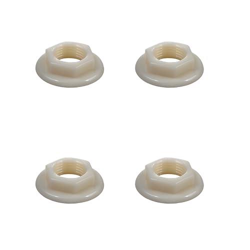 4Pcs Sink Tap Back Nut 1/2 BSP Plastic Back Nuts Accessories for Bathroom Basin Taps Mixers Round Faced Flanged Back Nuts Home tools Spülbecken Hahn Rückmutter Zoll BSP Kunststoff DE (C-12（1/2）) von AutoPrevails