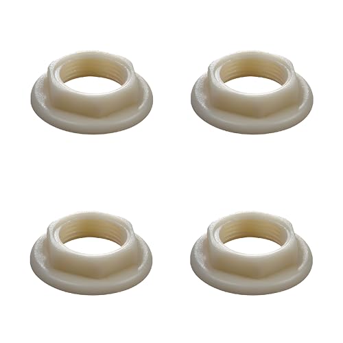 4Pcs Sink Tap Back Nut 1/2 BSP Plastic Back Nuts Accessories for Bathroom Basin Taps Mixers Round Faced Flanged Back Nuts Home tools Spülbecken Hahn Rückmutter Zoll BSP Kunststoff DE (C-14（3/4）) von AutoPrevails