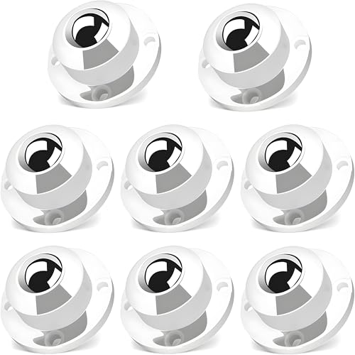 Mini Rollen,8 Stück Rollen Kugelrollen Möbelrollen Flach Kugelrollen für Möbel Kugelrollen Schwerlast Möbelrollen Flach Set, Kugelrollen für Möbel Sselbstklebendes, 360 Moving Wheels(1 Rolle) von AutoPrevails