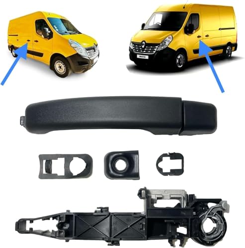 Innenmechanismus + Türgriff links (Fahrerseite) oder Schiebetür rechts (Beifahrerseite), kompatibel mit Master 3 Movano B NV400 (ab 2010) OEM: 806075481R 806070377R von Autocraft