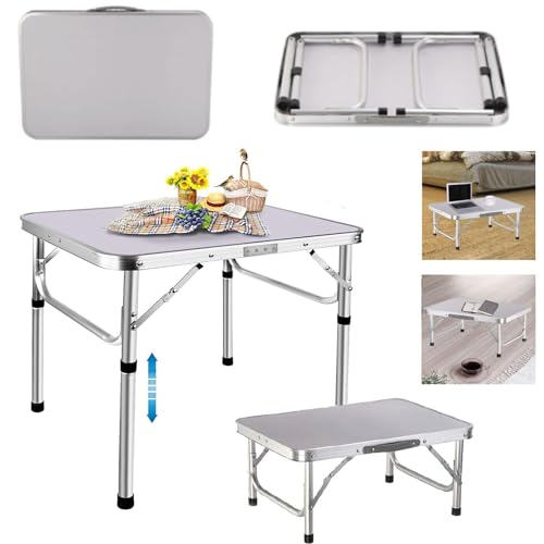 2ft Camping-Tisch-faltender Laptop-Schreibtisch-Computer-Arbeitsplatz-kleiner Home Office-Utility-Studie-Schreiben-Klapptisch, kompakter faltbarer Tisch mit 2-einstellbarer Höhe für Küche-Esstisch 2ft Camping-Tisch-faltender Laptop-Schreibtisch-Computer-Arbeitsplatz-kleiner Home Office-Utility-Studie-Schreiben-Klapptisch, kompakter faltbarer Tisch mit 2-einstellbarer Höhe für Küche-Esstisch von Autofather