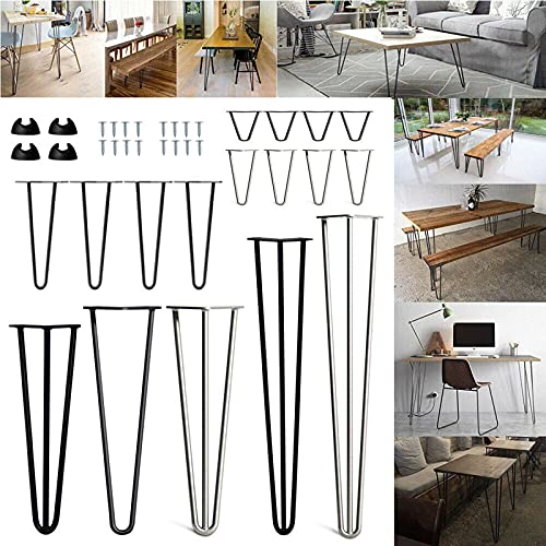 4er Set Haarnadelbeine 71cm Haarnadel Tischbein Hairpin Leg aus Stahl 3-Stange Bein Möbelbein Möbelfüße Tischkufen für Schreibtisc Esstisch Schwarz 4er Set Haarnadelbeine 71cm Haarnadel Tischbein Hairpin Leg aus Stahl 3-Stange Bein Möbelbein Möbelfüße Tischkufen für Schreibtisc Esstisch Schwarz von Autofather