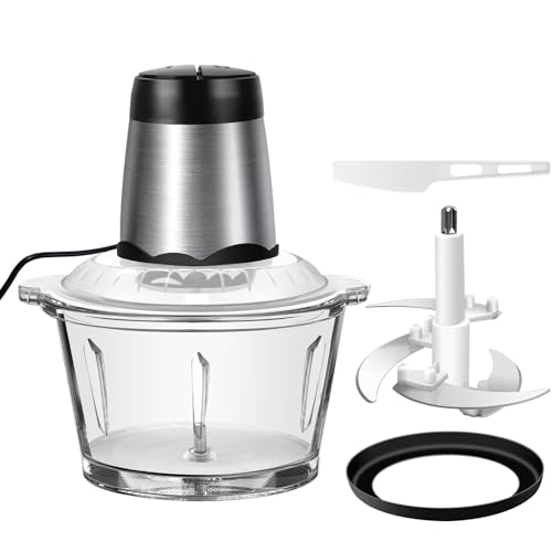 Zerkleinerer elektrisch Mini Zerkleinerer Küche Elektrisch,Multizerkleinerer mit 300W 2 Geschwindigkeitsstufe,Food Processor Fleischwolf für Fleisch, Zwiebeln, Obst, Gemüse von Autofather