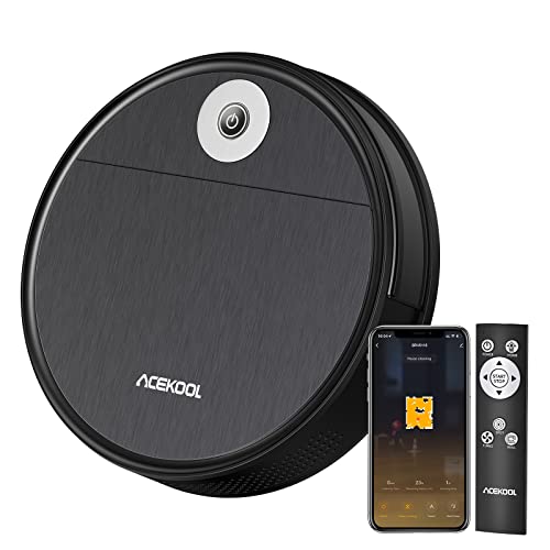 Robot Vacuum Cleaner, 2200 Pa Strong Suction Power Thin Quiet Automatic Robot Vacuum Cleaner Self-Charging App/Remote Control 120 min Running Time, Schwarz Robot Vacuum Cleaner, 2200 Pa Strong Suction Power Thin Quiet Automatic Robot Vacuum Cleaner Self-Charging App/Remote Control 120 min Running Time, Schwarz von Auton