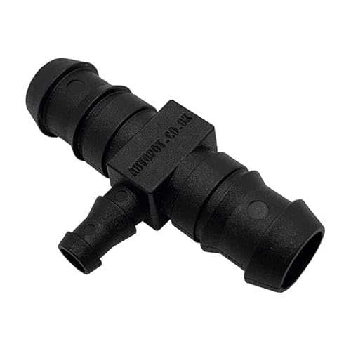 Autopot T-Stück Kupplung Steckverbinder 16mm auf 9mm Schwarz von Autopot