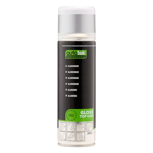AutoTek Professional Aluminium Spray Paint, Aerosol Spray, 300 ml von Autotek