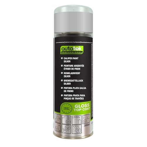 AutoTek Professional Silver Brake Calliper Spray Paint, Aerosol Spray for Brake Calliper and Drums 300 ml AutoTek Professional Silver Brake Calliper Spray Paint, Aerosol Spray for Brake Calliper and Drums 300 ml von Autotek