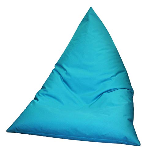 Epsilon Riesensitzsack Indoor Outdoor Sitzsack Berlingo Blau XXL Waterproof Anti-UV - Abziehbar und waschbar 140 x 110 cm - Großes Luxus Kissen - Ball Sitzsack für Pool und Garten von Autrefois