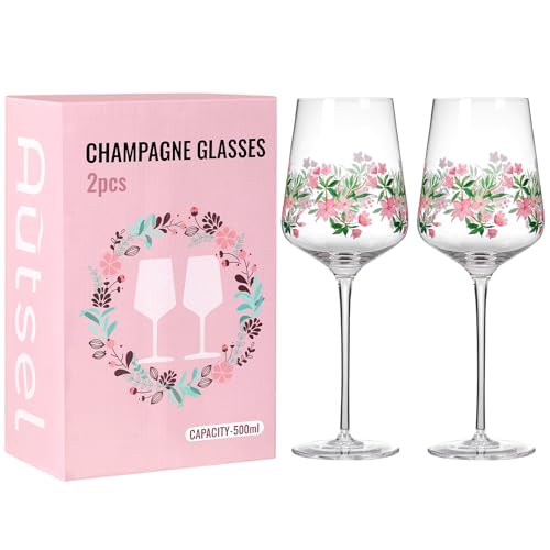 Autsel Weingläser Set 2er • Aperol Gläser (500 ml) • Kratzfeste Weingläser • Weinglas Personalisiert • Zeitlose Gläser für Weißwein • Schöne Geschenke von Autsel