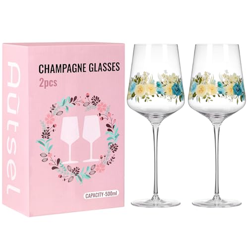 Autsel Weingläser Set 2er • Aperol Gläser (500 ml) • Kratzfeste Weingläser • Weinglas Personalisiert • Zeitlose Gläser für Weißwein • Schöne Geschenke von Autsel
