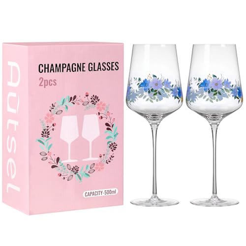 Autsel Weingläser Set 2er • Aperol Gläser (500 ml) • Kratzfeste Weingläser • Weinglas Personalisiert • Zeitlose Gläser für Weißwein • Schöne Geschenke von Autsel