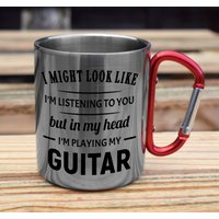 Ich Spiele Meine Gitarre Lustige Karabiner Stahl Kaffeetasse Witz Spruch Teetasse Kaffee Geburtstagsgeschenk Gitarrist Gitarrenbecher Geschenk Für von AvaGift