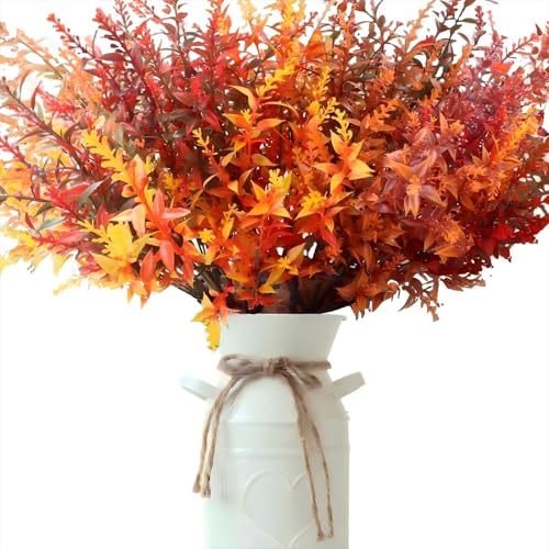 Avagiaforu 10 Bündel Künstliche Herbstblumen, Herbstblumen Künstlich Herbststrauß, Kunstblumen Herbst, Künstliche Blumen Herbst Pflanze Blumen Herbstzweige für Herbstdeko Drinnen Draußen Garten Tisch von Avagiaforu