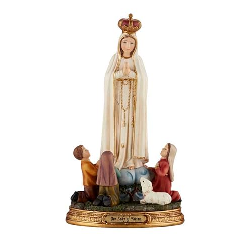 CB Our Lady of Fatima mit Kindern Statue. katholischen 20,3 cm Statue Darstellung Virgin Mary Blessed Mother mit 3 Kleine Kinder betend von Avalon Gallery