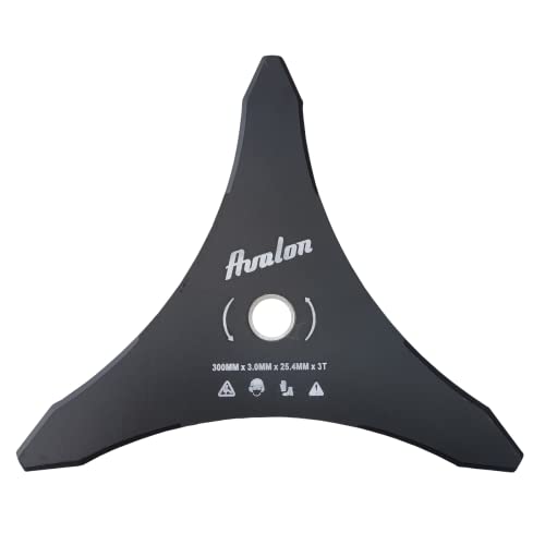 Avalon - 3-Punkt-Scheibe 300 X 3,0 mm für Universal Freischneider, dichtes Unkrautschneideblatt zum Schneiden von dichtem Unkraut wie Büschen oder Gräsern von Avalon