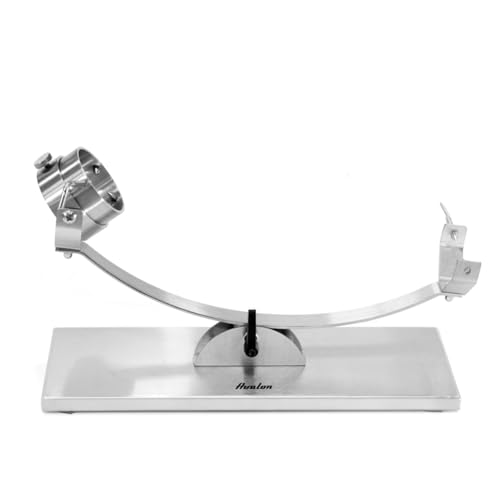 Avalon Jamonero basculante giratorio INOX Schwenkbarer Schinkenhalter, Edelstahl, AA100-001-0006, Silber, 50 x 18 x 20.5 cm von Avalon
