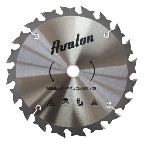 Avalon Pro – Professionelle 20 Zähne für Motorsense, Spezialmesser für Holzstiele, 255 x 1,8 cm, Länge des Zahns: 11 mm von Avalon